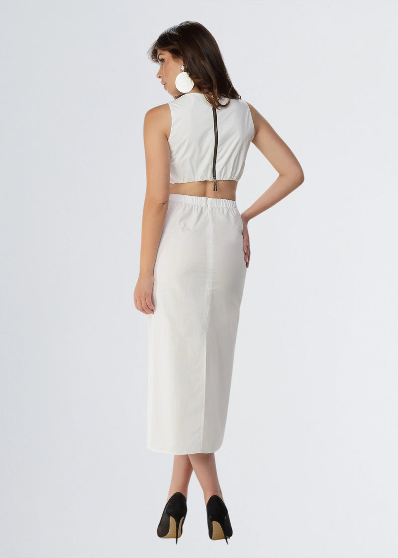 Paola T. Abito CUT-OUT in cotone stretch Outlet