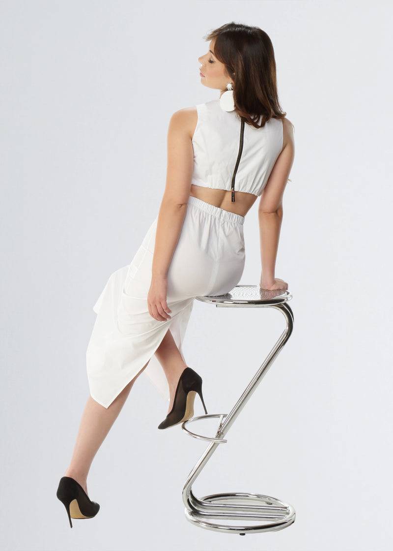 Paola T. Abito CUT-OUT in cotone stretch Outlet