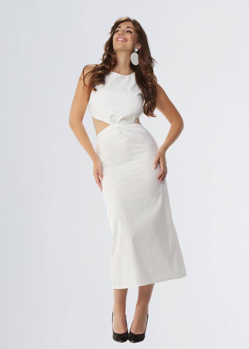 Paola T. Abito CUT-OUT in cotone stretch Outlet