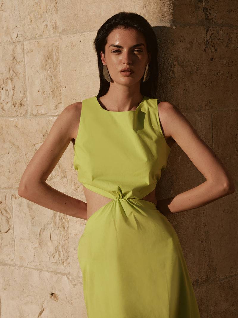 Paola T. Abito CUT-OUT in cotone stretch Saldi