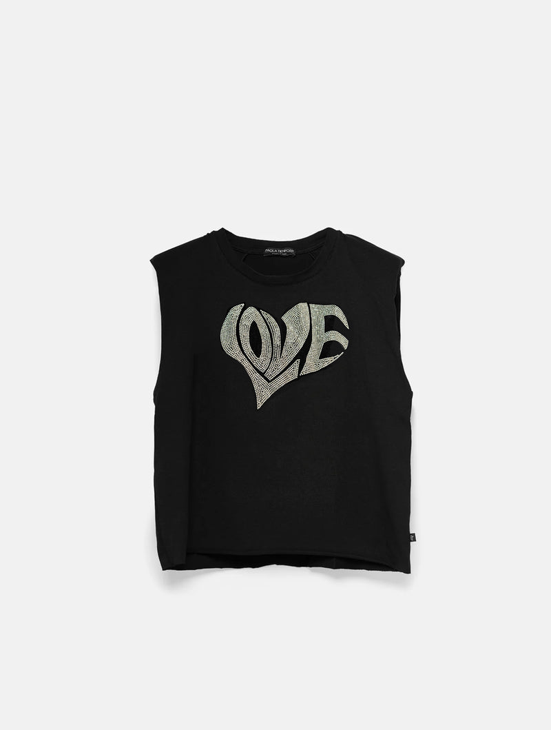 Paola T. T-shirt smanicata Heart 2025