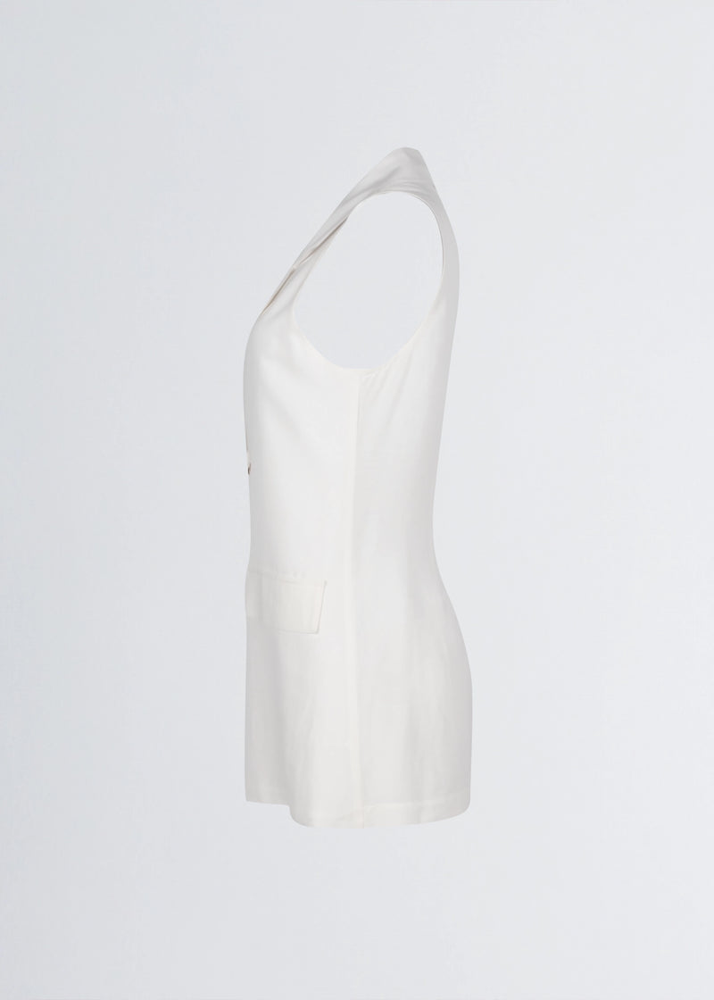 Paola T. Gilet in lino e viscosa Shopping Online