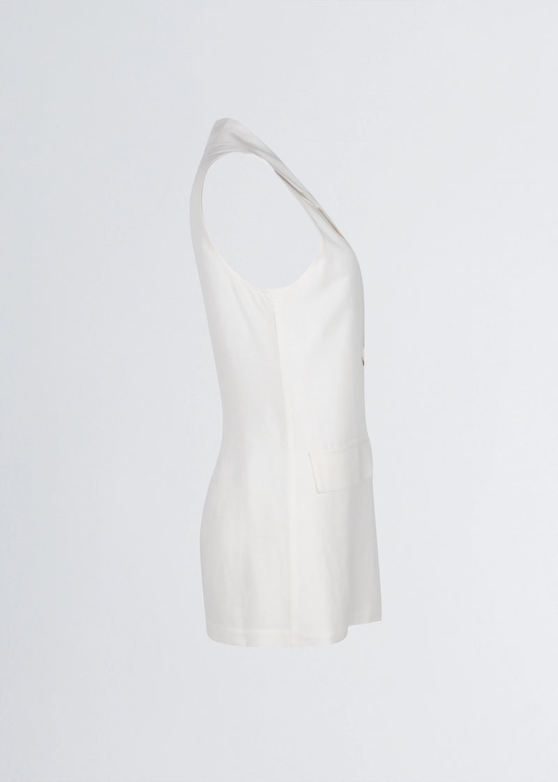 Paola T. Gilet in lino e viscosa Shopping Online