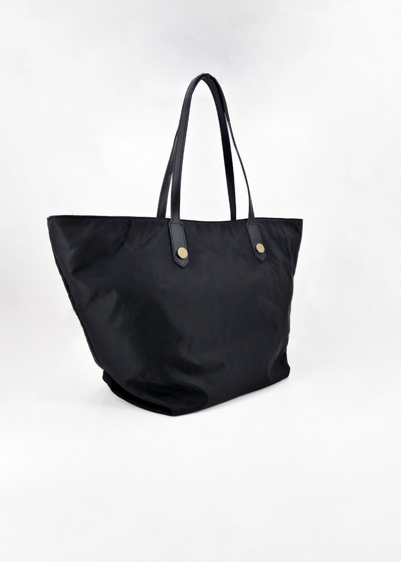 Paola T. Shopper in nylon con rivetti oro Convenienza