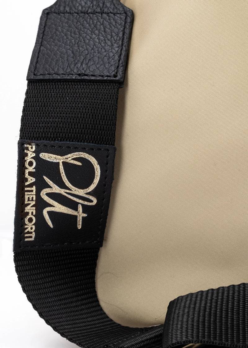 Paola T. Sacca hobo in nylon con dettagli oro Online