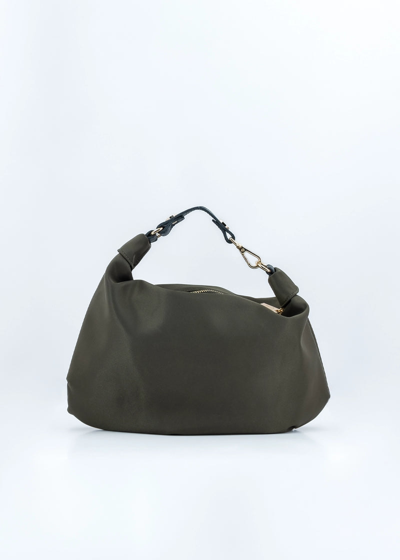 Paola T. Borsa a sacca in nylon con dettagli oro Outlet