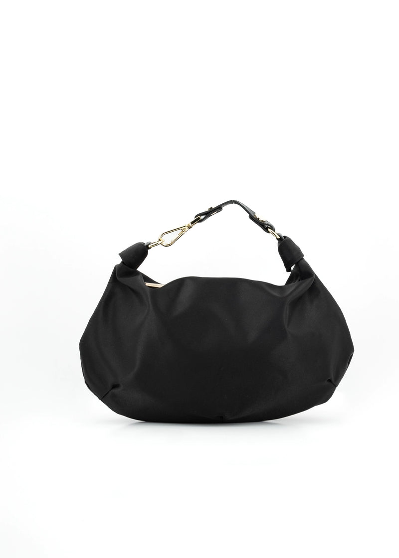 Paola T. Borsa a sacca in nylon con dettagli oro Saldi