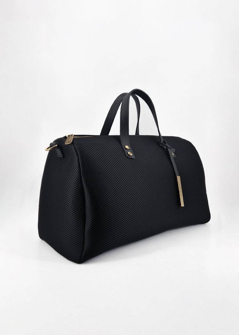 Paola T. Bauletto large in traforato con dettagli oro Saldi Di Fabbrica