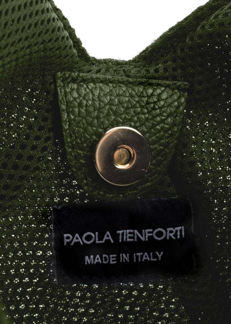 Paola T. Sacca hobo in traforato con dettagli oro In Saldo