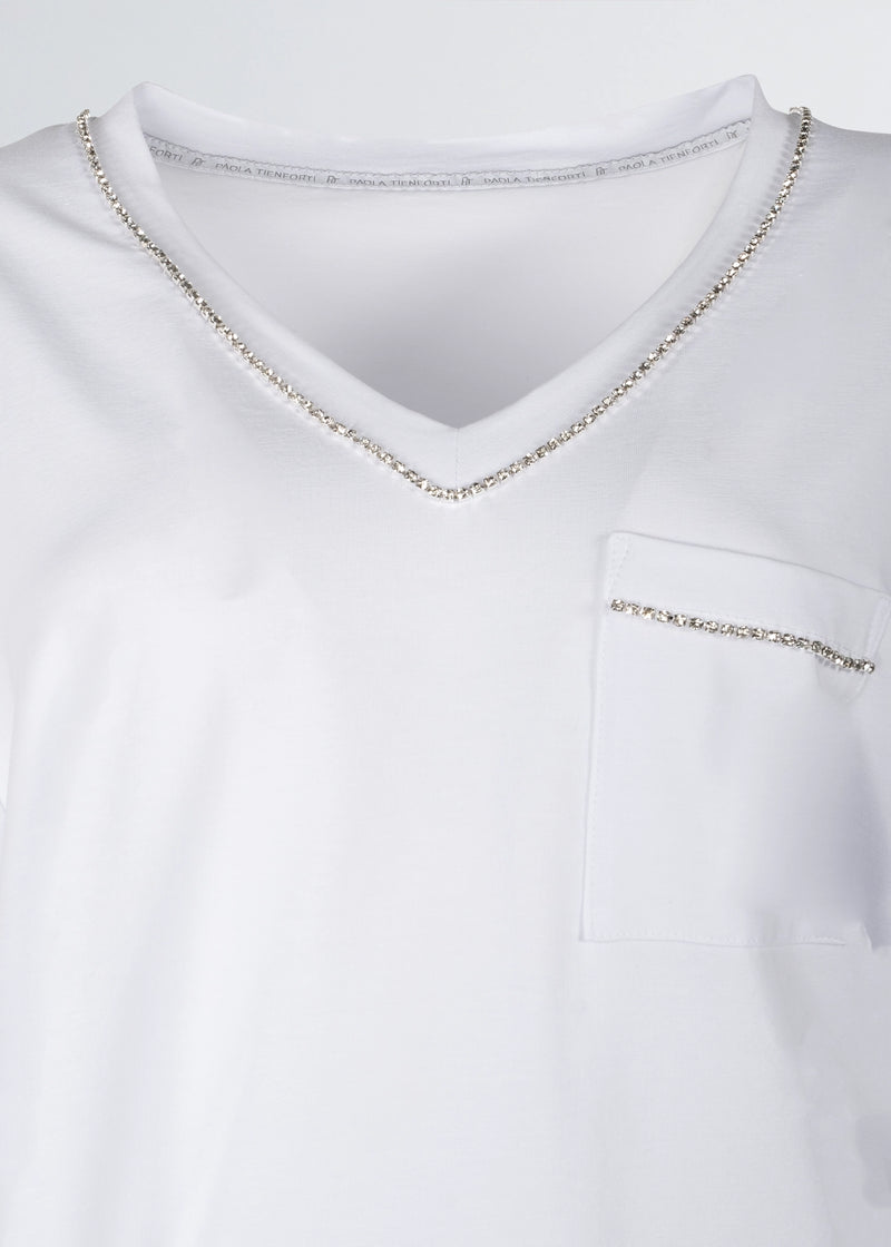 Paola T. T-Shirt in cotone stretch Offerta