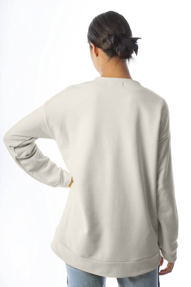 Paola T. Felpa in cotone stretch Nuovo