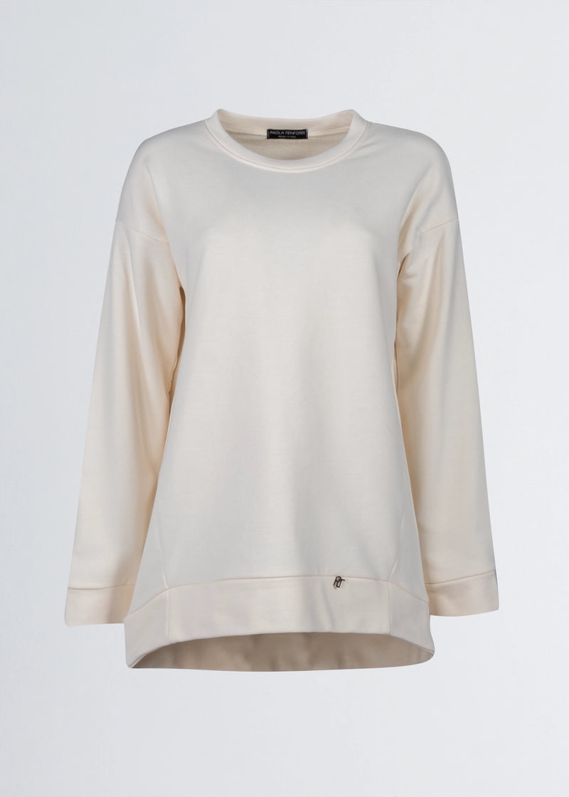 Paola T. Felpa in cotone stretch Nuovo