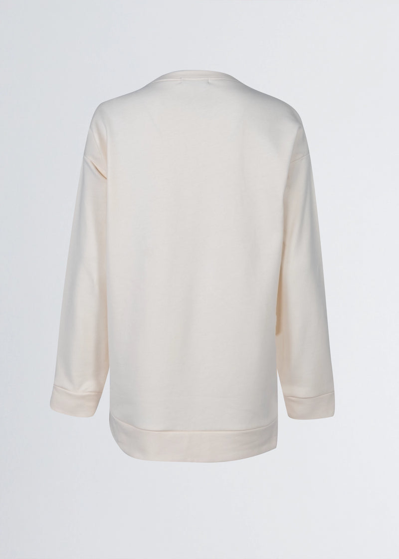 Paola T. Felpa in cotone stretch Nuovo