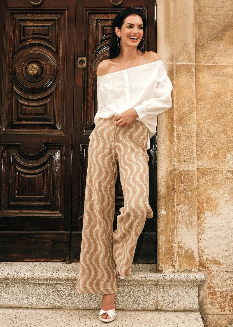 Paola T. Camicia in lino e viscosa In Vendita