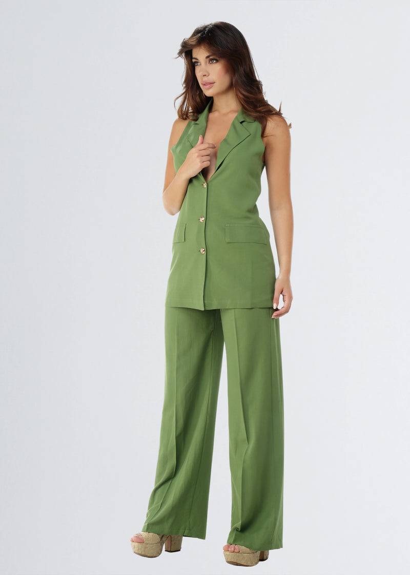 Paola T. Gilet in lino e viscosa Cyber Monday