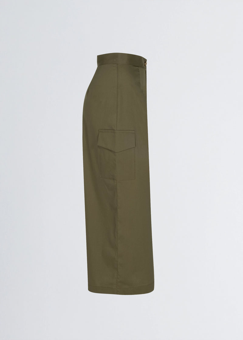 Paola T. Gonna in cotone stretch con tasconi Saldi