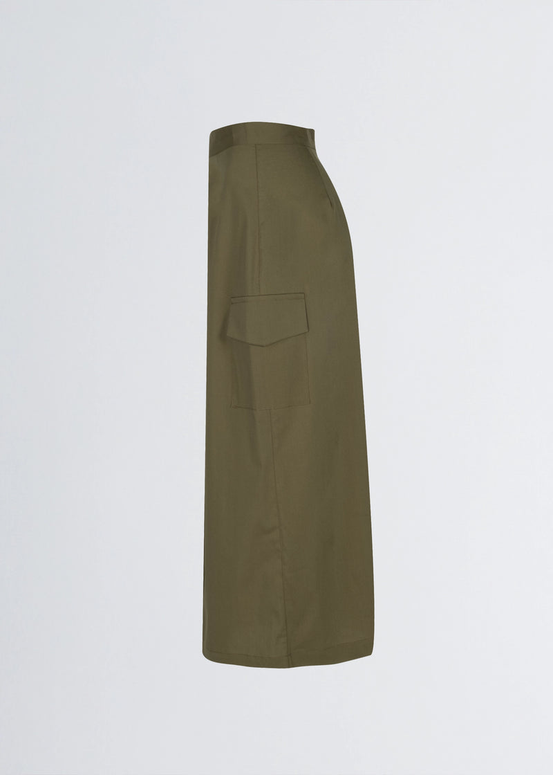 Paola T. Gonna in cotone stretch con tasconi Saldi