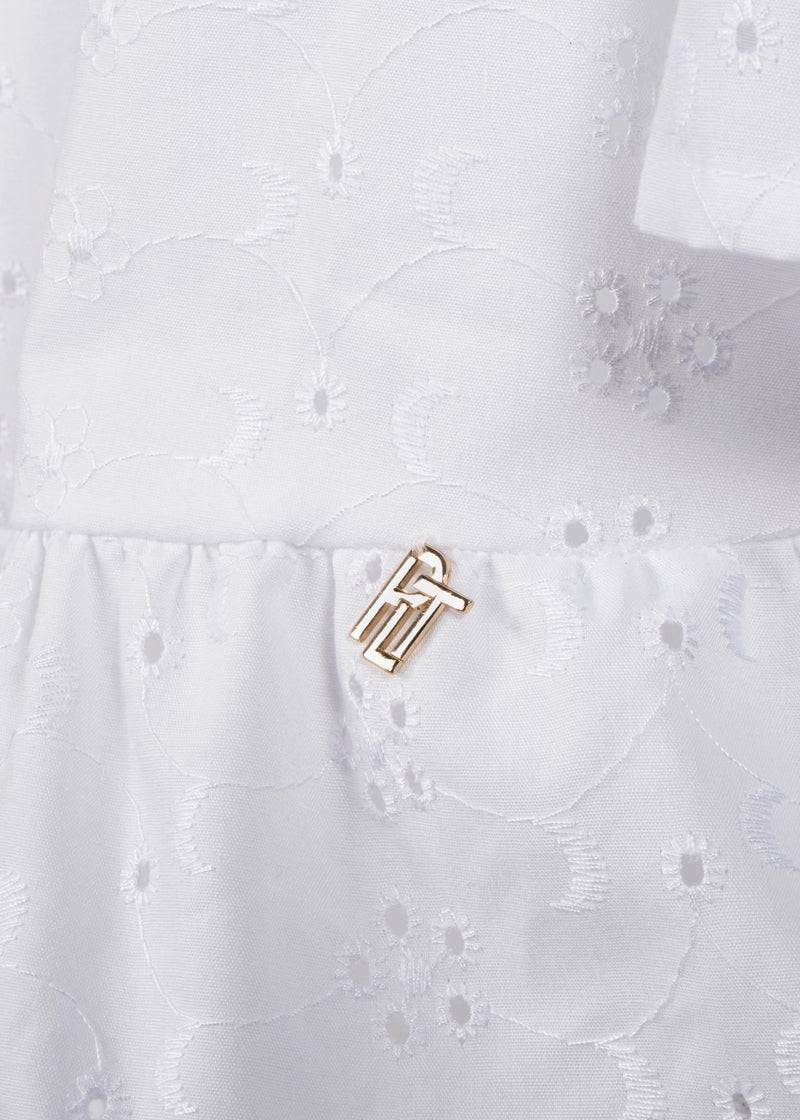 Paola T. Blusa in cotone sangallo Italy