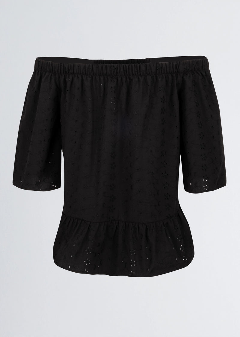Paola T. Blusa in cotone sangallo Italia