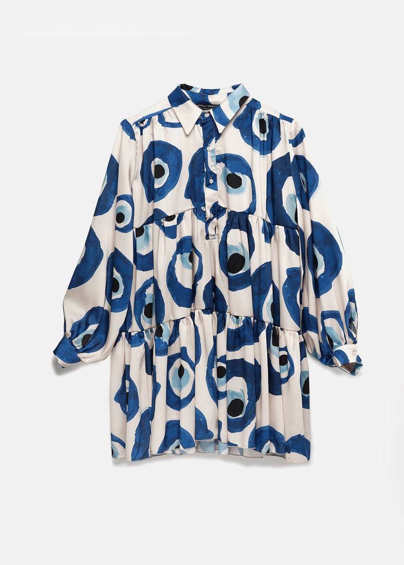 Paola T. Abito fantasia blue eye Prezzo Ridotto