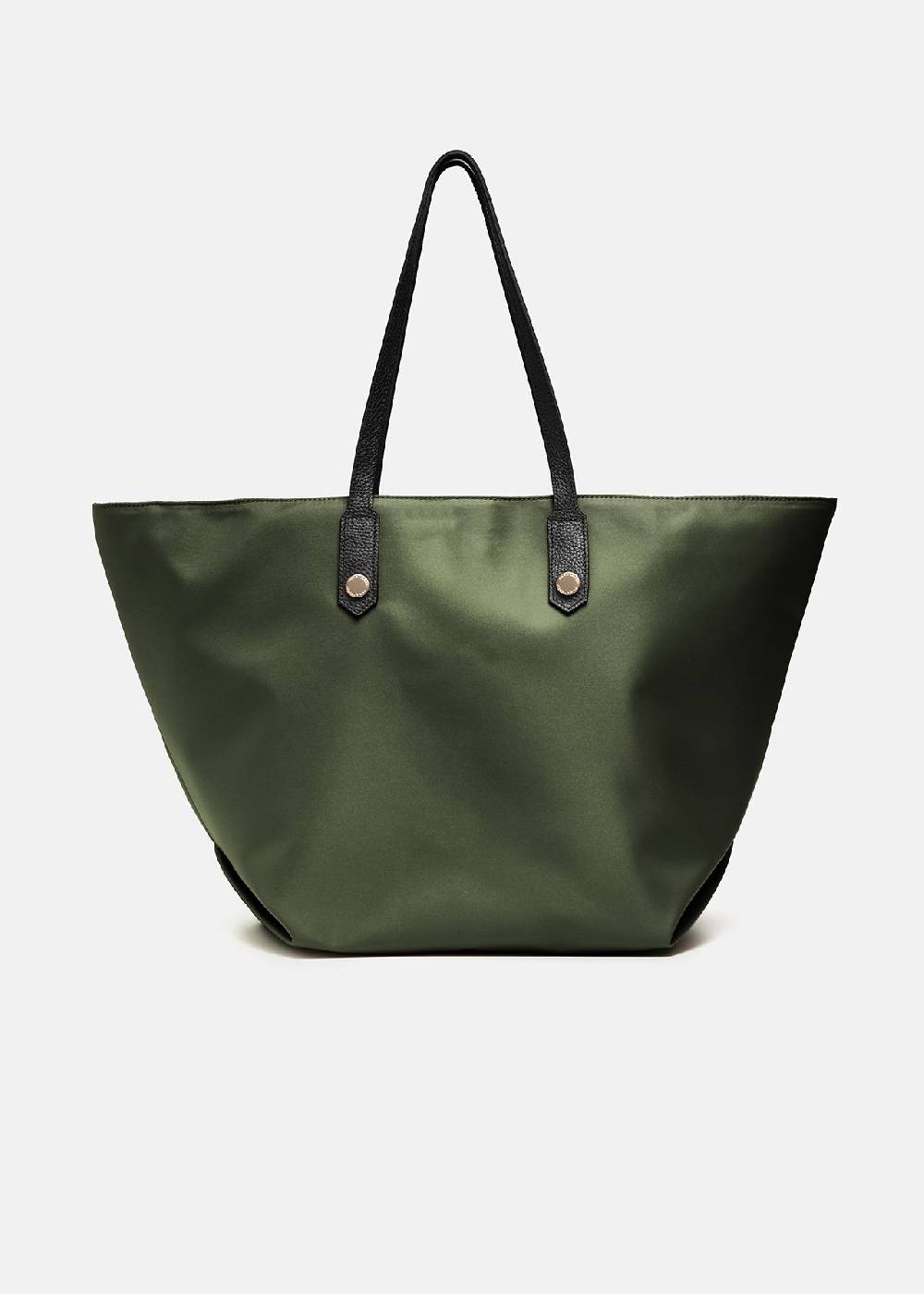 Paola T. Shopper in nylon con rivetti oro Novità