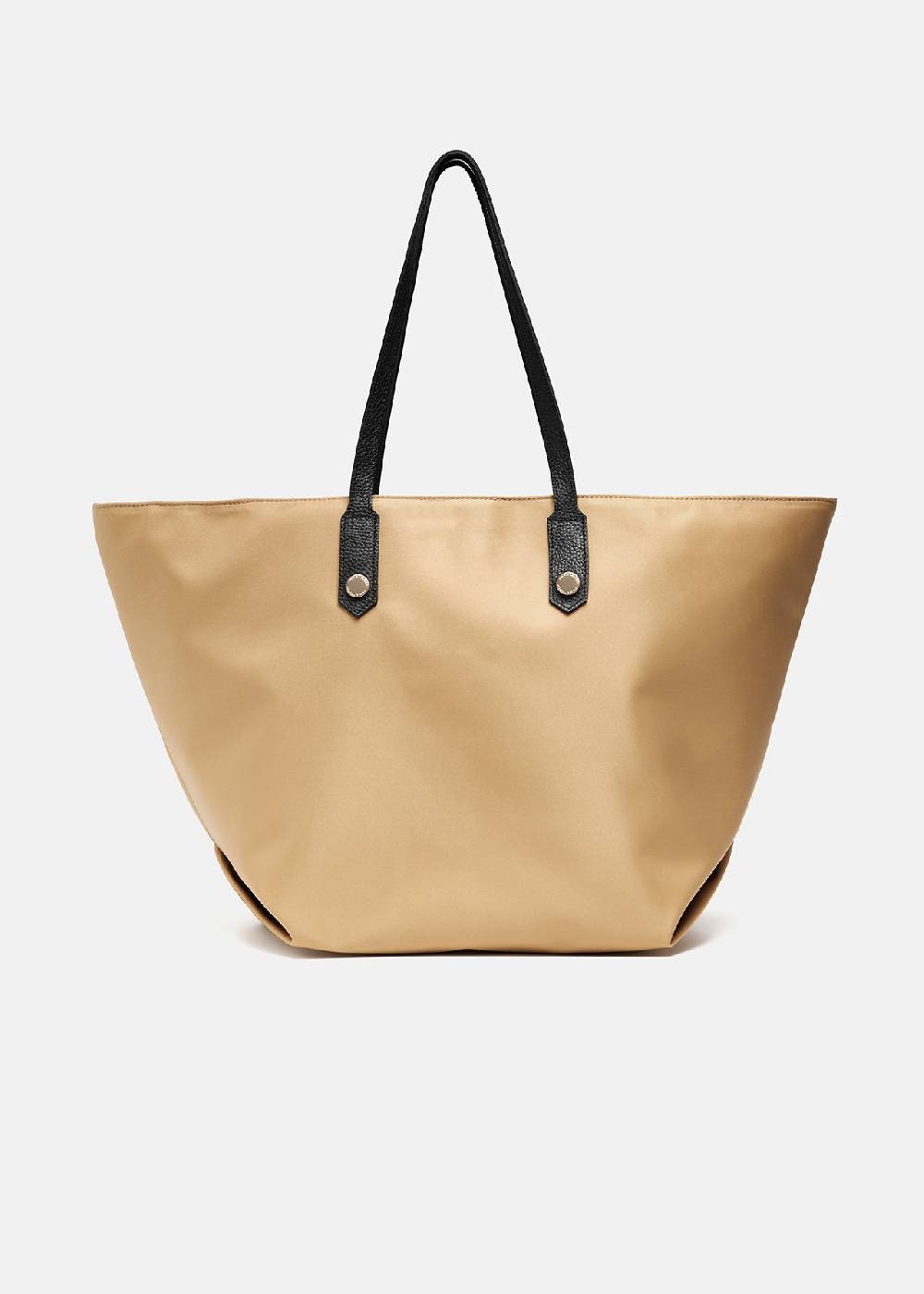 Paola T. Shopper in nylon con rivetti oro Presa