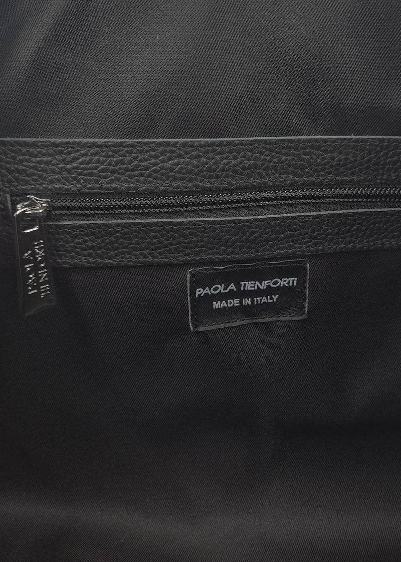 Paola T. Bauletto large in traforato con dettagli argento Outlet