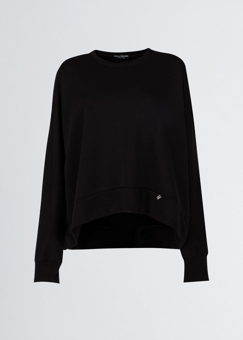 Paola T. Felpa corta in cotone stretch Hotsell