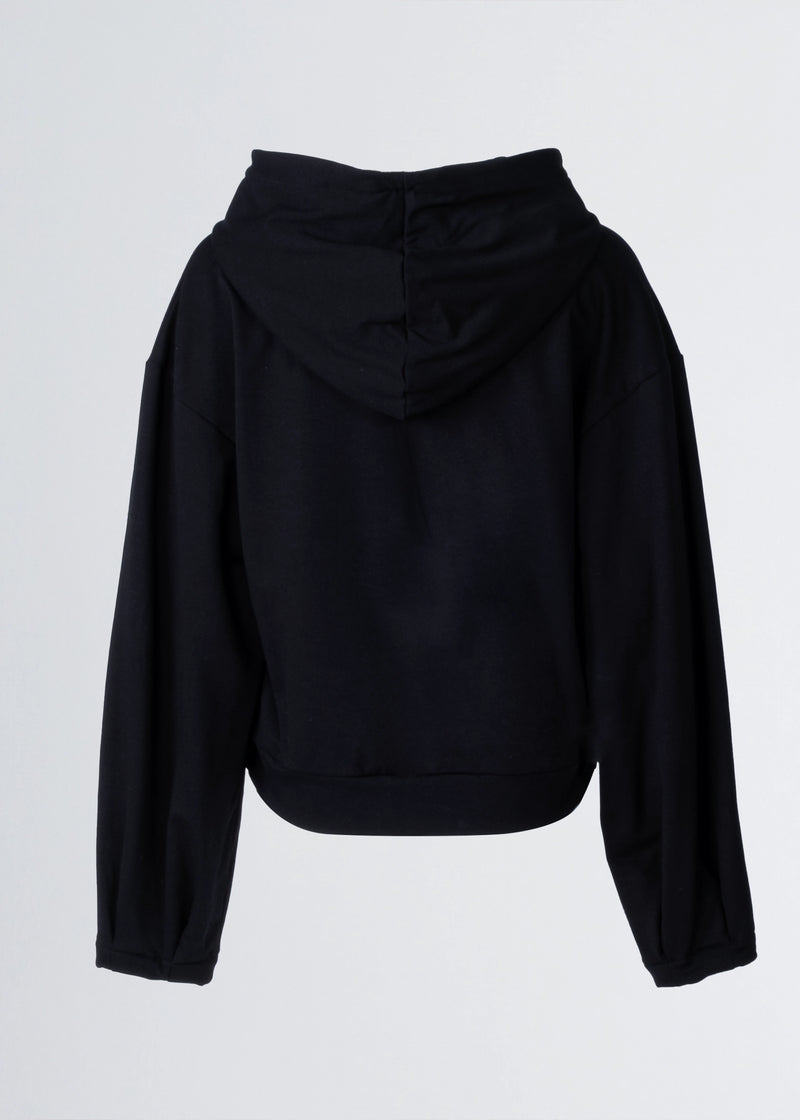 Paola T. Felpa con cappuccio e zip Vendita Calda