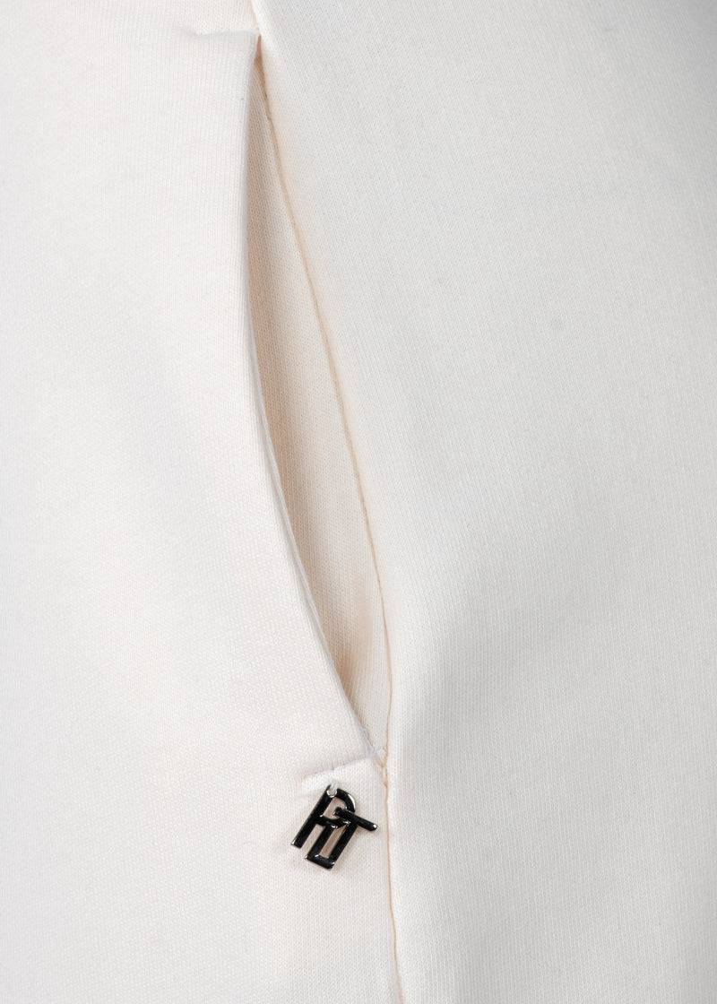 Paola T. Pantalone in cotone con pinces In Saldo