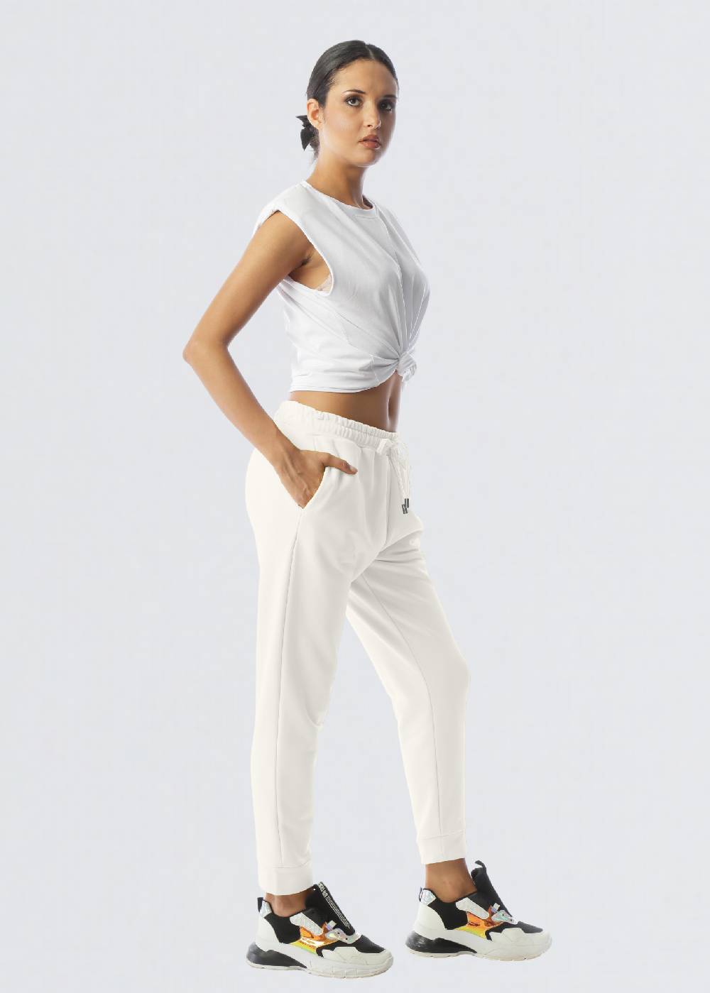 Paola T. Pantalone in cotone stretch Spedizione gratuita