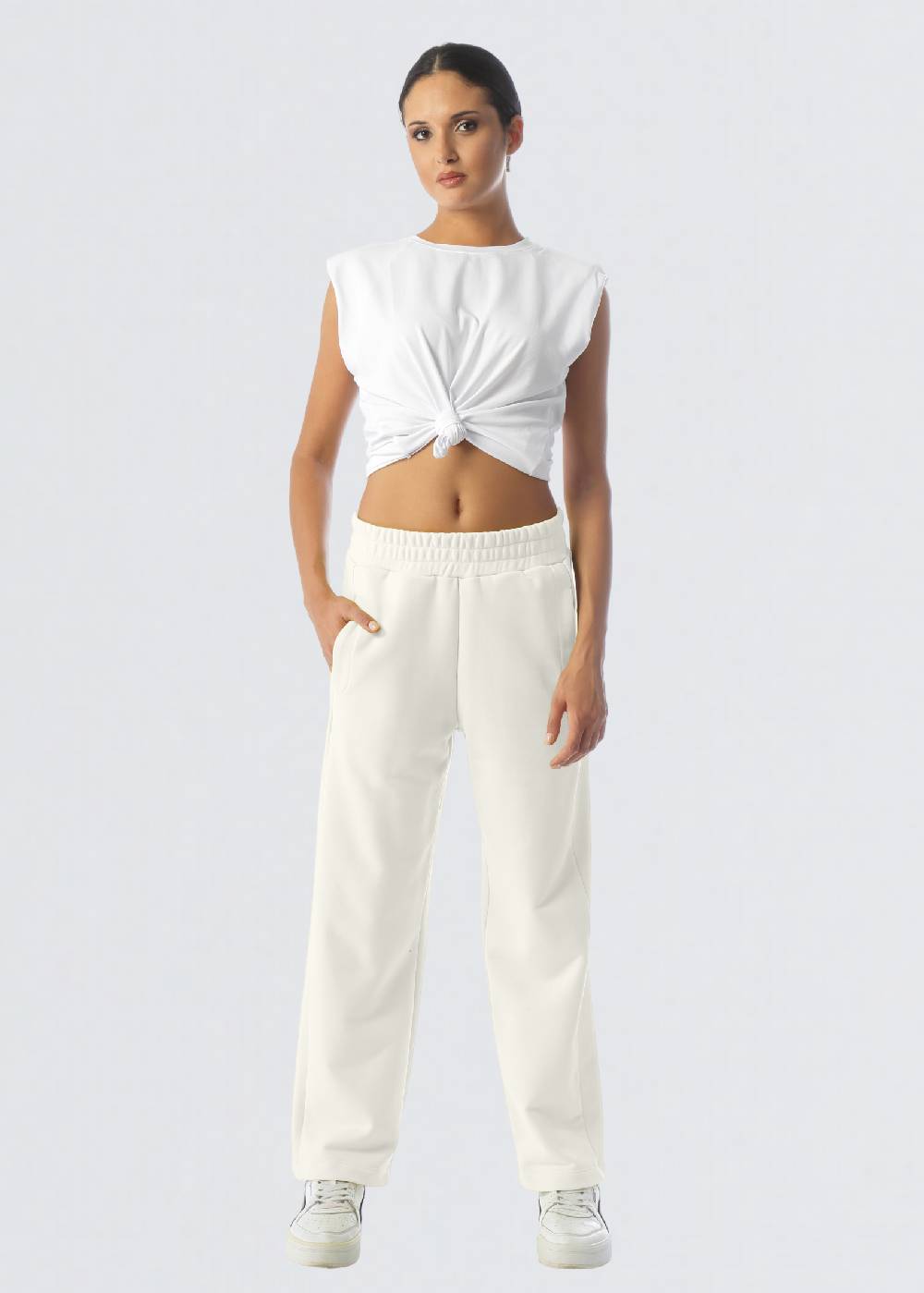 Paola T. Pantalone in cotone stretch Negozio online di fabbrica