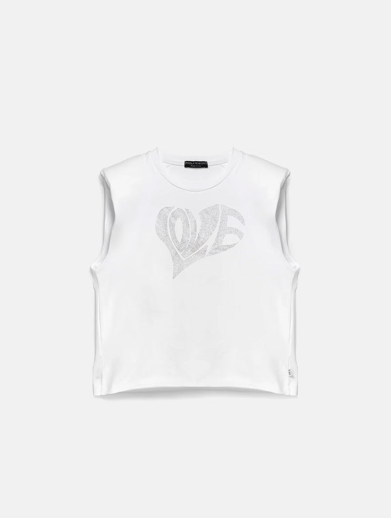 Paola T. T-shirt smanicata Heart Sconti VIP