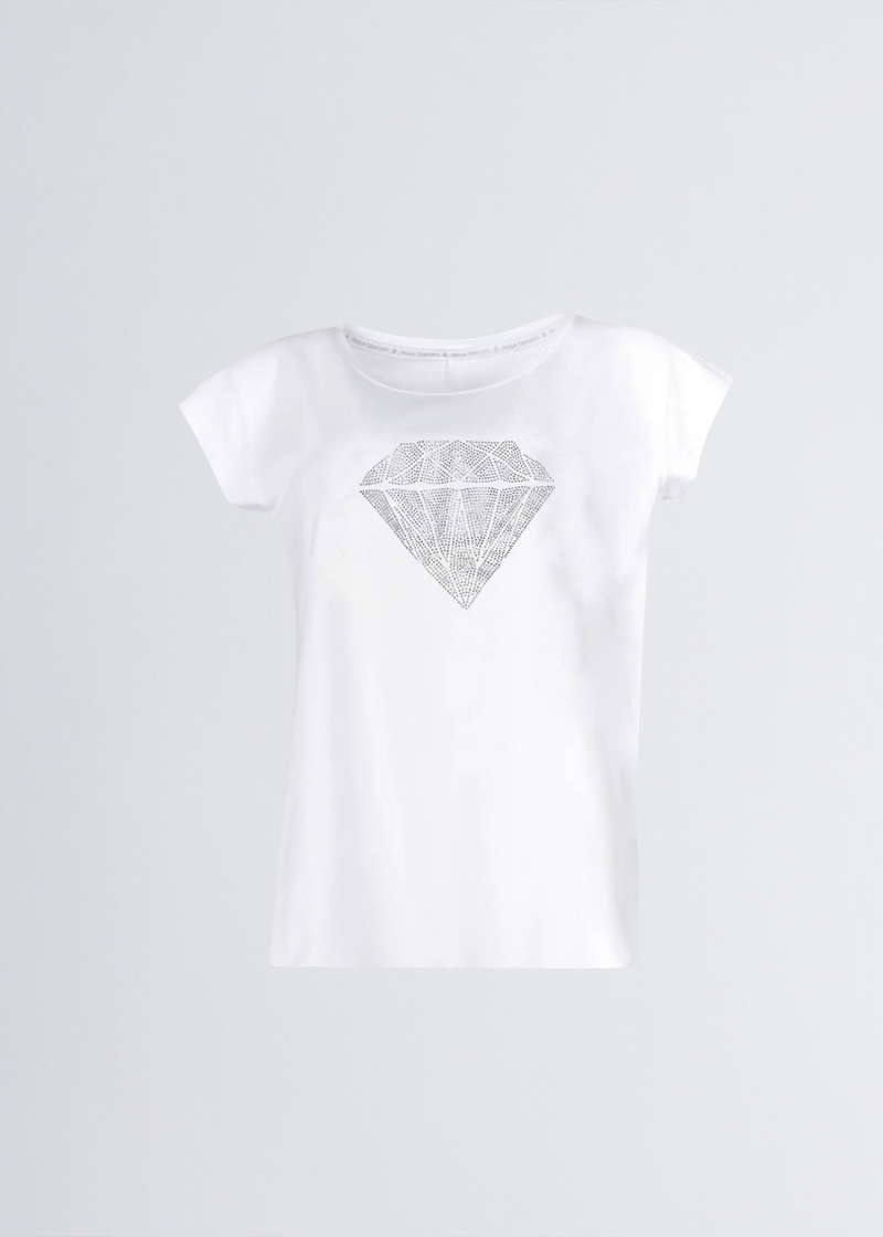 Paola T. T-shirt slim Diamond Rilascio limitato