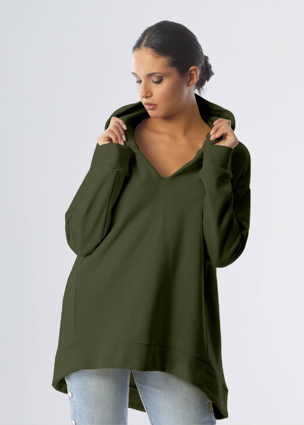 Paola T. Felpa oversize con cappuccio 2025