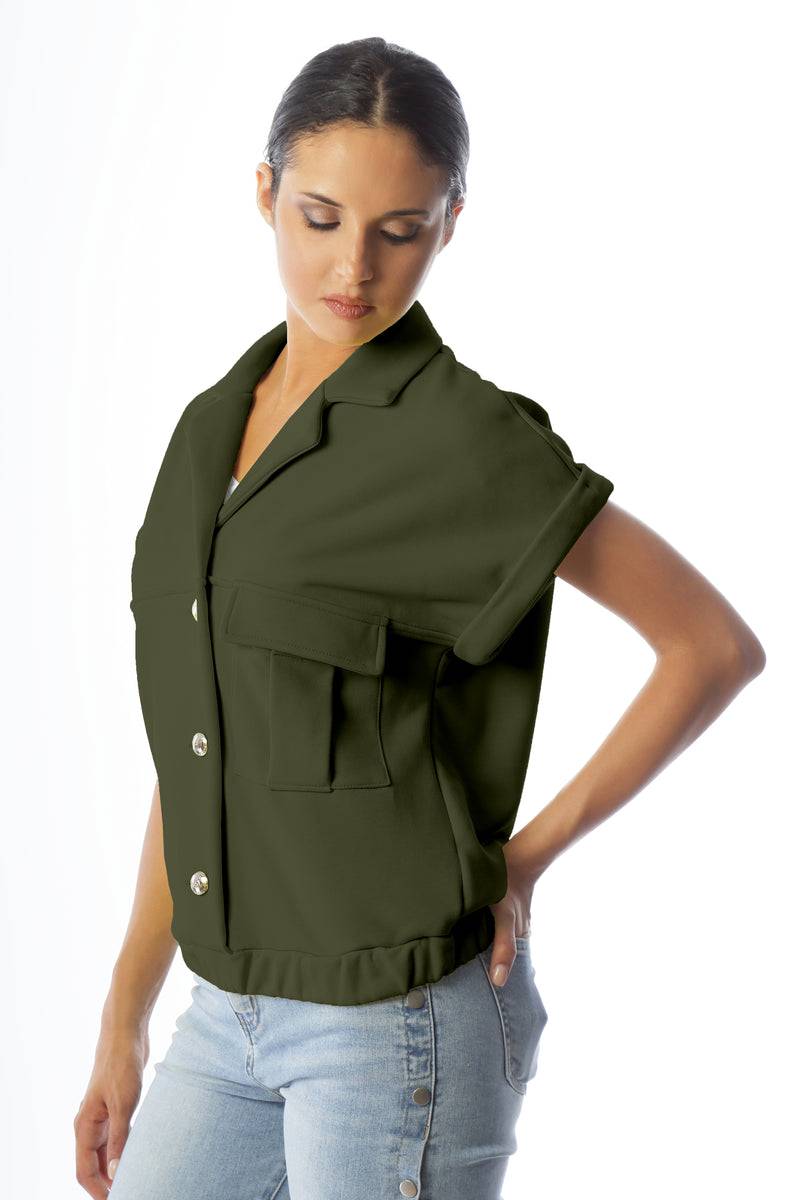 Paola T. Felpa in cotone stretch Italia