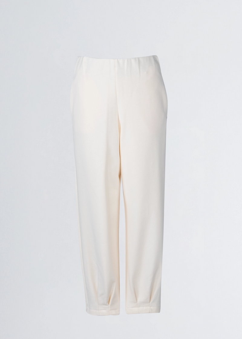 Paola T. Pantalone in cotone con pinces Economico