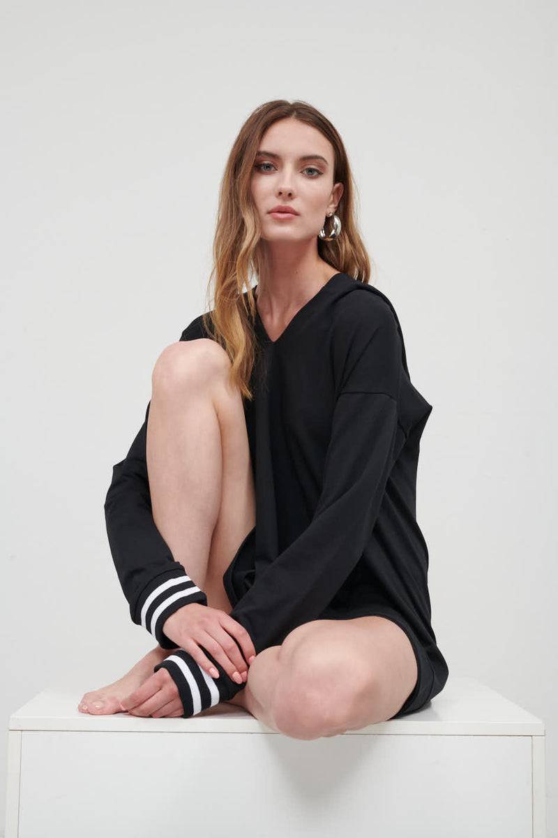 Paola T. Felpa con cappuccio oversize Vendita Economica