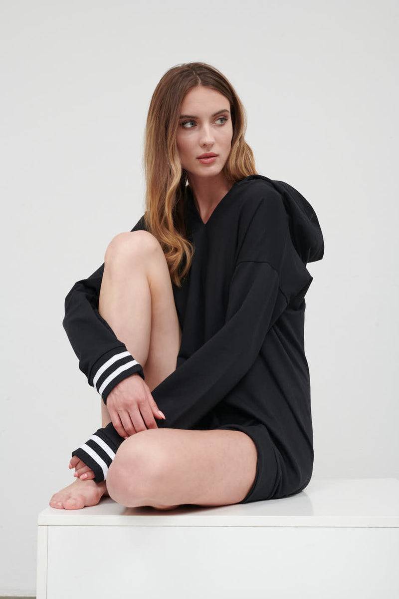 Paola T. Felpa con cappuccio oversize Vendita Economica
