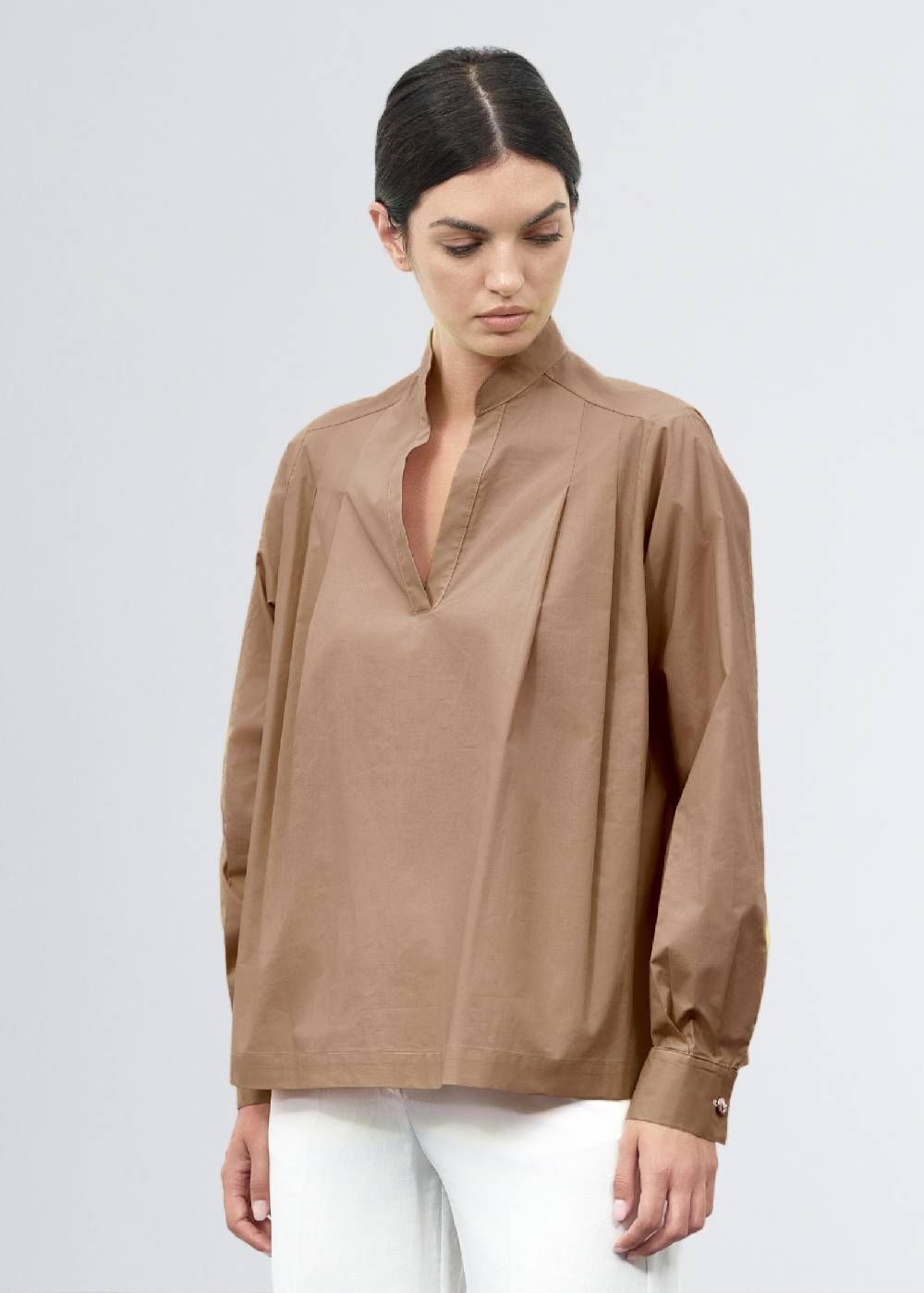 Paola T. Blusa in cotone stretch Fornitura limitata