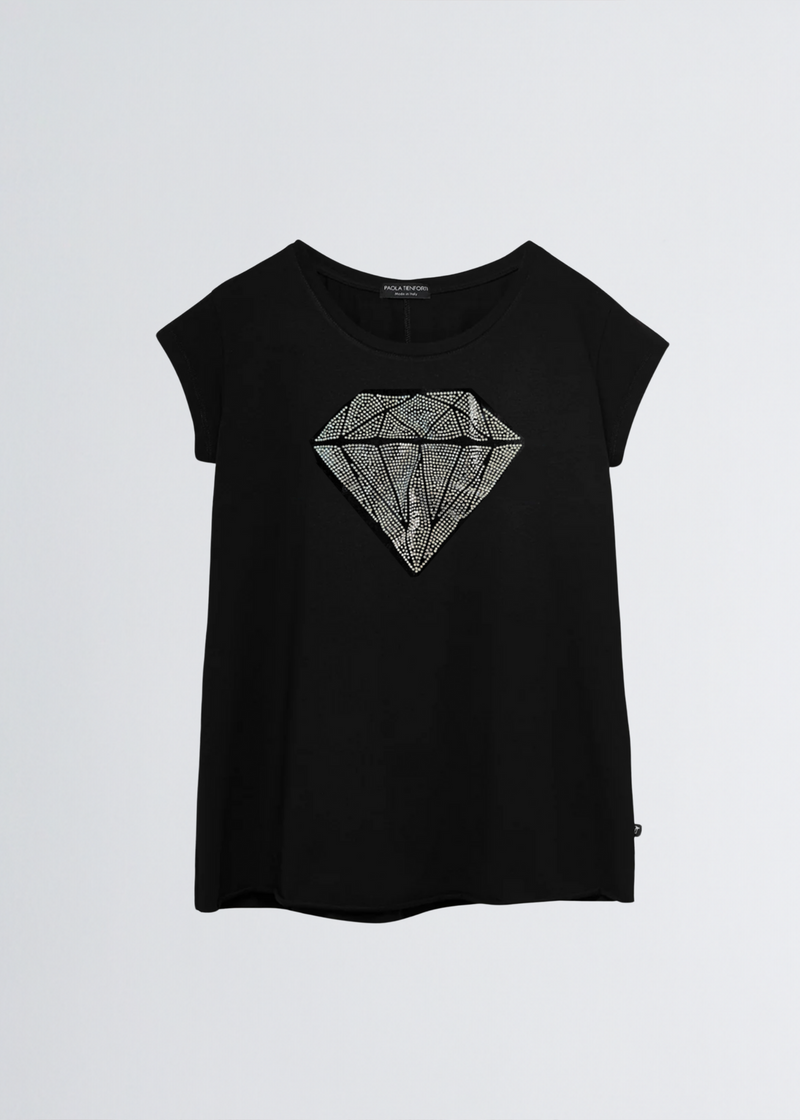 Paola T. Maxi t-shirt Diamond Vendite stagionali