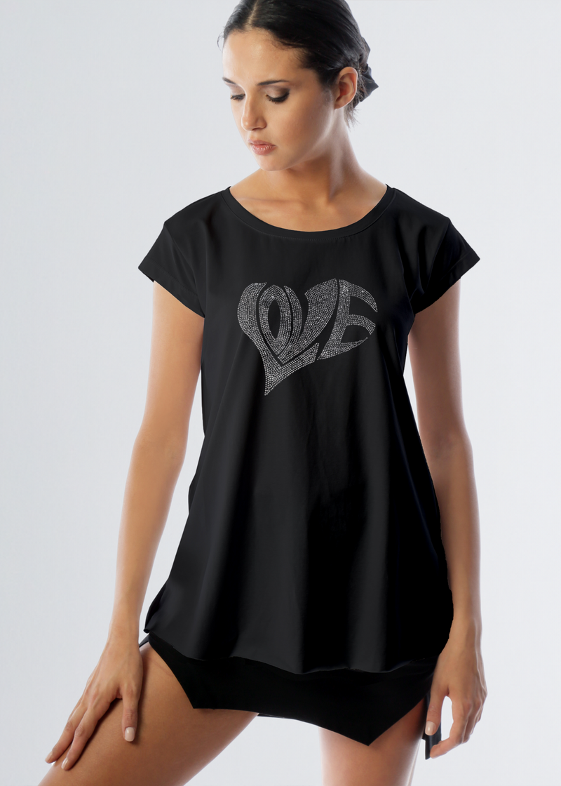 Paola T. Maxi t-shirt Heart Offerta per la Festa della Mamma