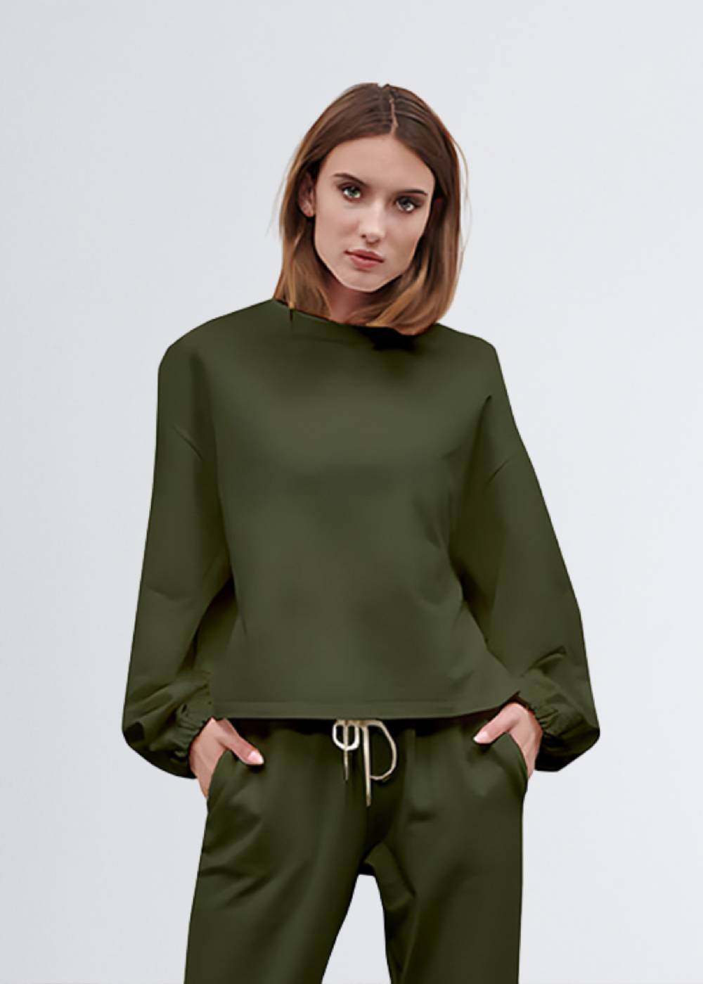 Paola T. Felpa in cotone stretch Vendita calda