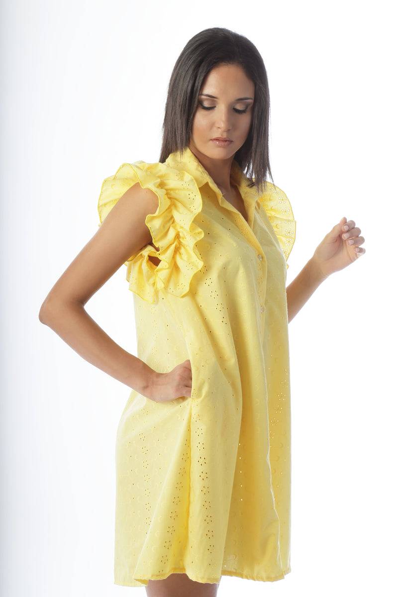 Paola T. Abito camicia in pizzo sangallo Spedizione Gratuita