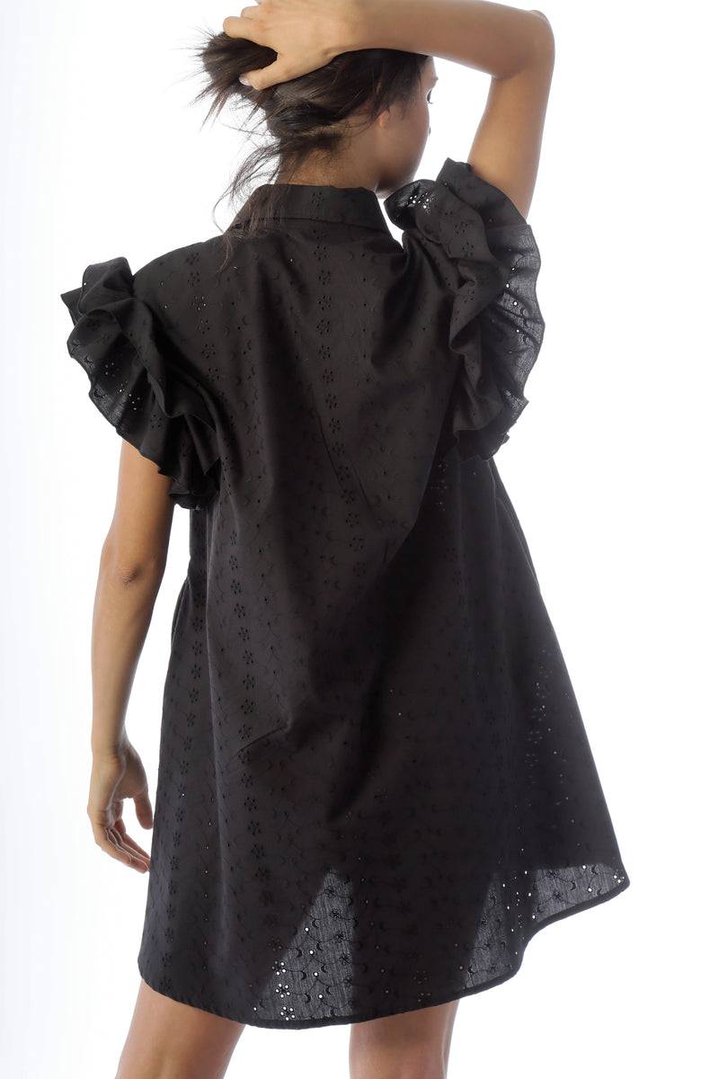 Paola T. Abito camicia in pizzo sangallo Pezzi Unici