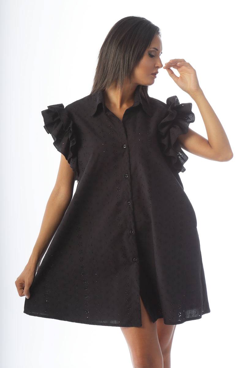 Paola T. Abito camicia in pizzo sangallo Pezzi Unici