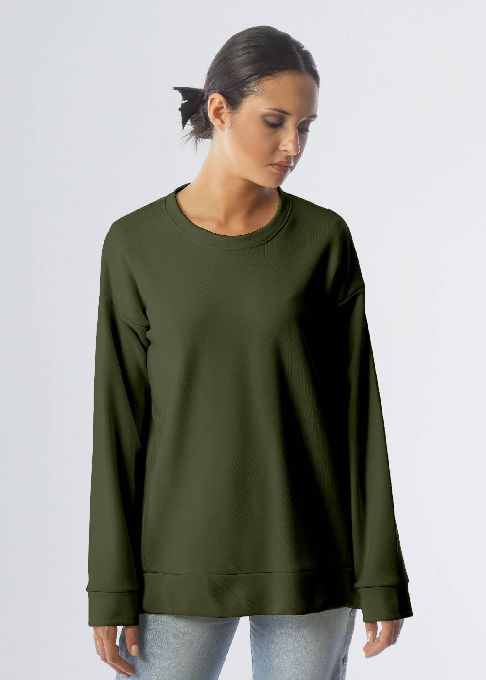 Paola T. Felpa in cotone stretch Vendita Calda
