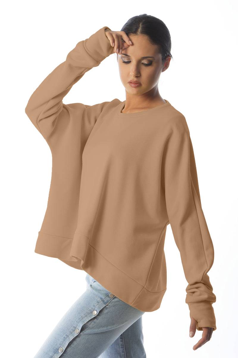 Paola T. Felpa corta in cotone stretch Vendita Economica