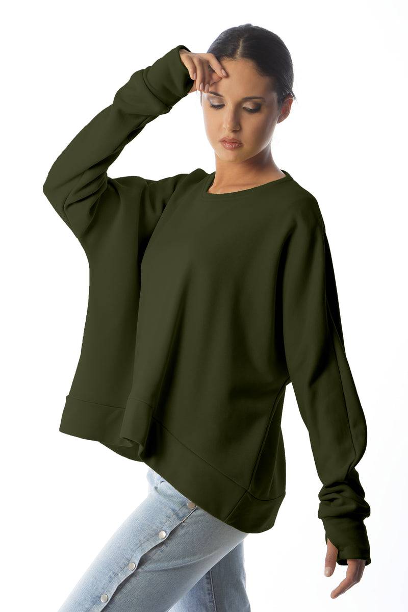 Paola T. Felpa corta in cotone stretch Saldi Di Fabbrica