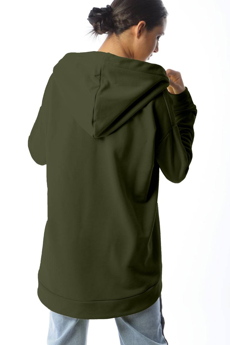 Paola T. Felpa oversize con cappuccio Vendite Flash